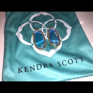 KENDRA SCOTT clear iridescent earrings